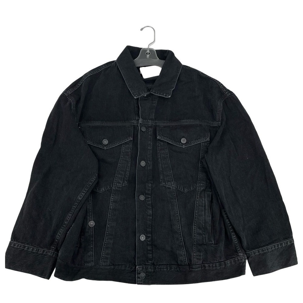 AGOLDE Denim Jacket Trucker Washed Black Cotton Size Small
